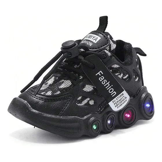 Tenis Para Bebe Niño Y Niñas Bota Sonic Luces Led
