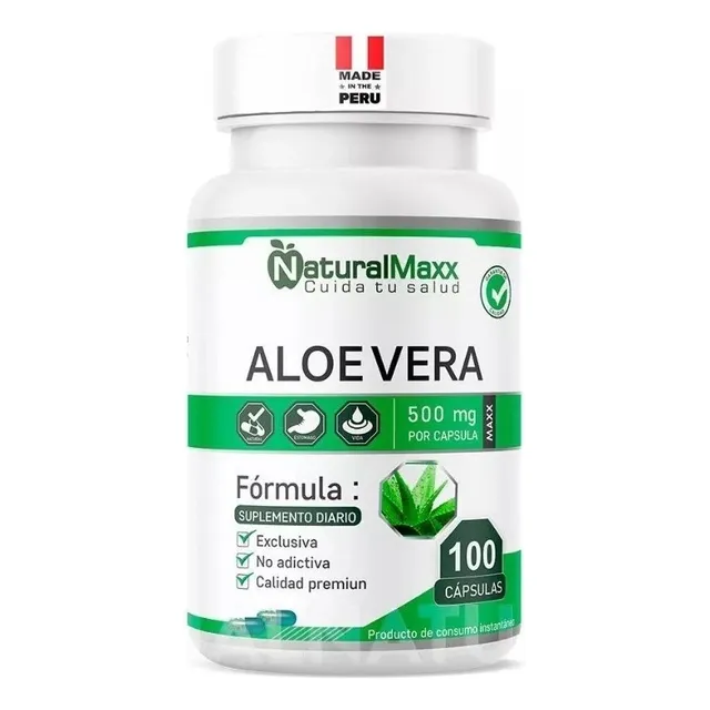 Aloe Vera 500mg Naturalmaxx 100 Capsulas