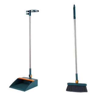Juego De Escobas Y Recogedor, Raspador Plegable De Doble Cap Juego De Escobas Y Recogedor, Raspador Plegable De Doble Cap