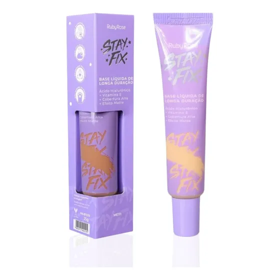 Base Liquida Stay Fix Larga Duración Matte Ruby Rose