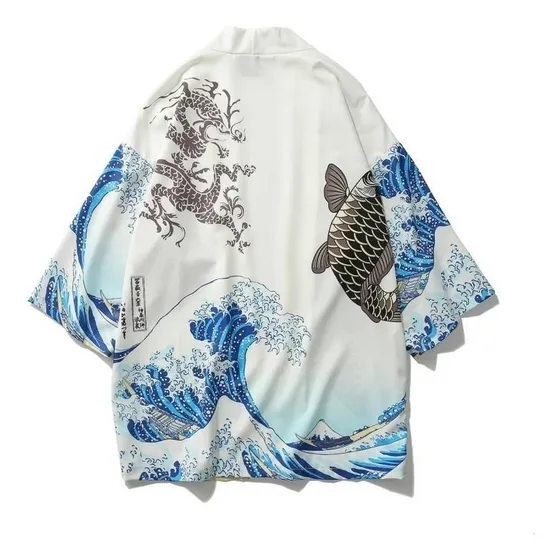 Yukata Kimono Japonés * Vestimenta Tradicional * Loungewear