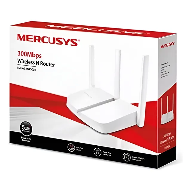 ROUTER INALAMBRICO WIFI MERCUSYS MW305R 300MBPS 3 ANT OUTLET