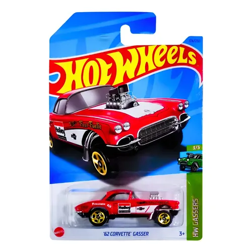 Hot Wheels Miniatura Carrinho 55 Chevy Bel Air Gasser 1:64 Cor Bel
