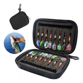 Cebo De Cuchara De Pesca Juego De Cebo De Metal 16 Piezas Cebo De Cuchara De Pesca Juego De Cebo De Metal 16 Piezas