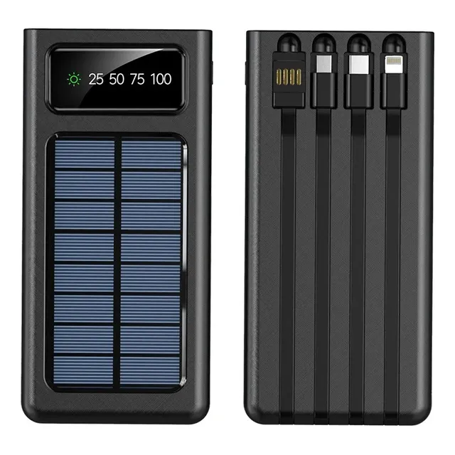 Powerbank Solar 30.000mah  Con Cables Incluidos