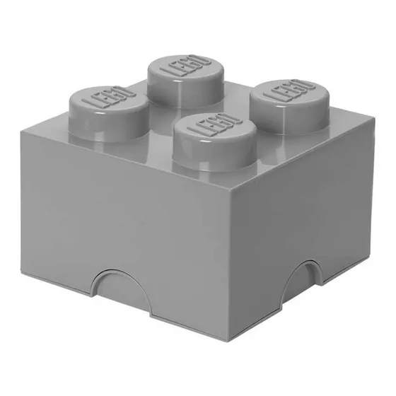 Open Box Bloque Almacenamiento Lego Lagadrillo Gris Febo