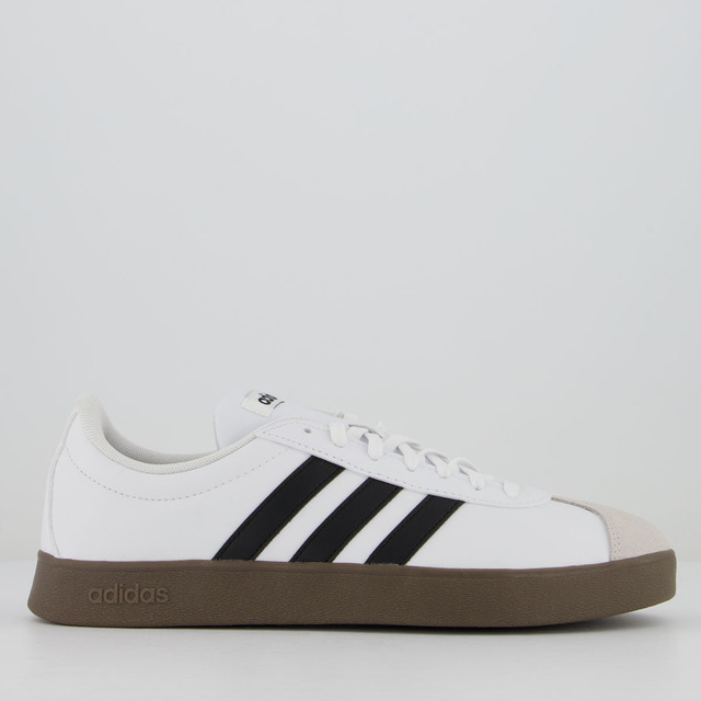 Tênis adidas Vl Court Base Feminino Branco E Preto Tênis adidas Vl Court Base Feminino Branco E Preto