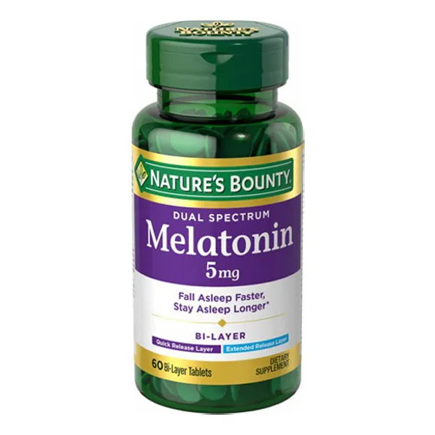 Melatonina Nature's Bounty 5 Mg 60 Comprimidos Da Nature's B