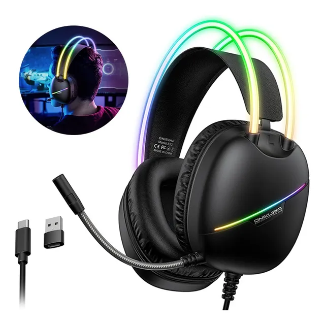 Auriculares Con Micrófono Audifonos Onikuma X33 Para Pc Xbox
