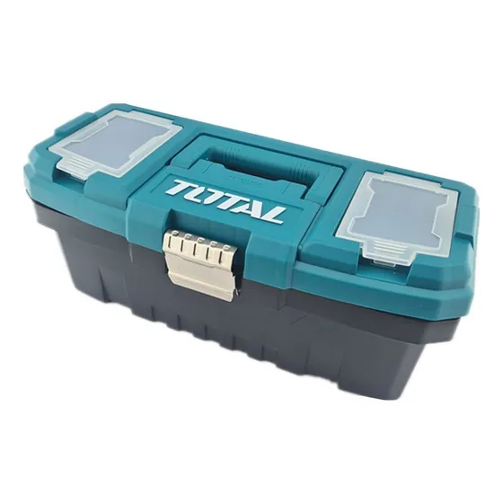 Caja Organizadora Porta Herramienta 14 PuLG Plastica Total Color Turquesa