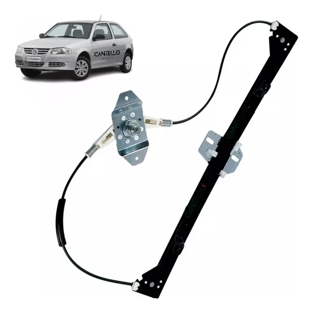 Máquina Vidro Manual Gol G2 Special G3 G4 Esquerda 2 Portas