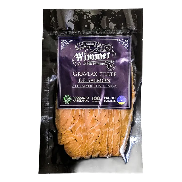 Gravlax Filete De Salmón Patagónico Ahumado 100% Natural