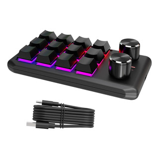 Teclado Diy 12 Teclas Para Juegos Prueba De Línea De Negro Teclado Diy 12 Teclas Para Juegos Prueba De Línea De Negro