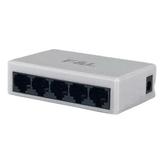 Switch 5 Portas Para Rede Internet 10/100/1000 Lan Rj45 