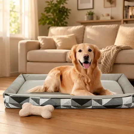 Cama Pet Extra Grande Cachorro Gato  Xg Fundo Impermeável