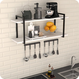 Prateleira Estilo Industrial Cozinha De Parede Gnd Pb 80cm Cor Branco Prateleira Estilo Industrial Cozinha De Parede Gnd Pb 80cm Cor Branco