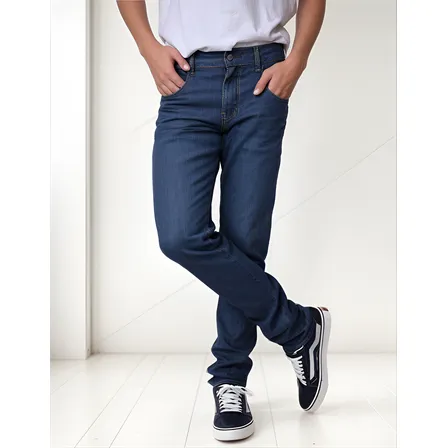 Calça Sarja Juvenil Infantil Menino Com Lycra Tradicional