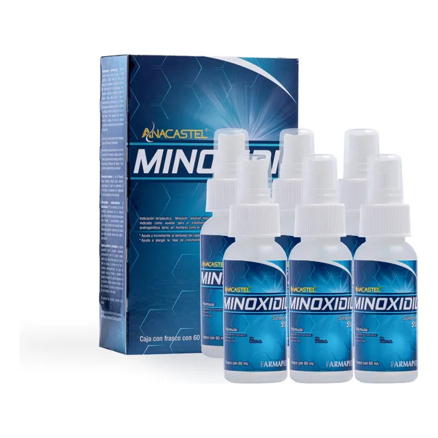 Minoxidil Anacastel Solución 5% Tratamiento Capilar Anticaída Cabello