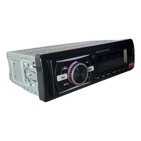 Stereo 1 Din Frente Fijo Mp3 Bt Fm Usb Rca Multicolor