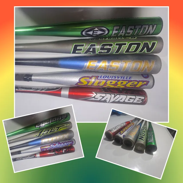 Bates De Beisbol Menor Usados De Aluminio Varios Modelos