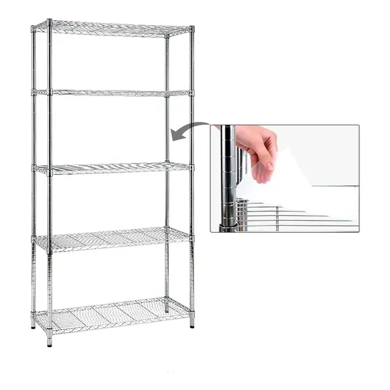 Estanteria Multi Organizadora 5 Niveles Acero Cromado Rack