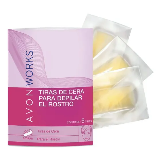 Tiras Bandas De Cera Depilatorias Para El Rostro Avon