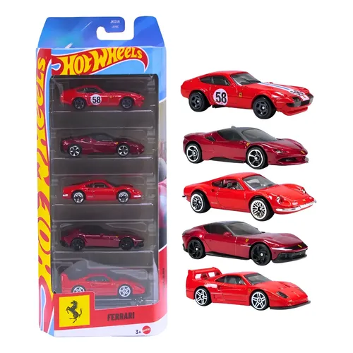 Hot Wheels Ferrari Five Pack 5 Modelos Mattel Jln12 | Parcelamento