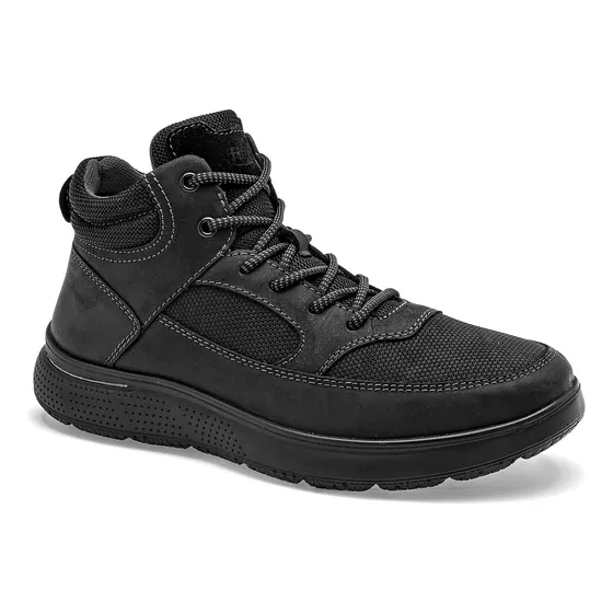 Botin Casual En Piel De Flexi Para Hombre 128623 Cf Negro T9