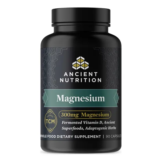 Suplemento De 300 Mg De Magnesio De Ancient Nutrition Con Vi
