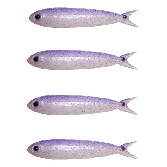 Mojarra Artificial Silicona Pesca Pejerrey 4u  5cm 3g