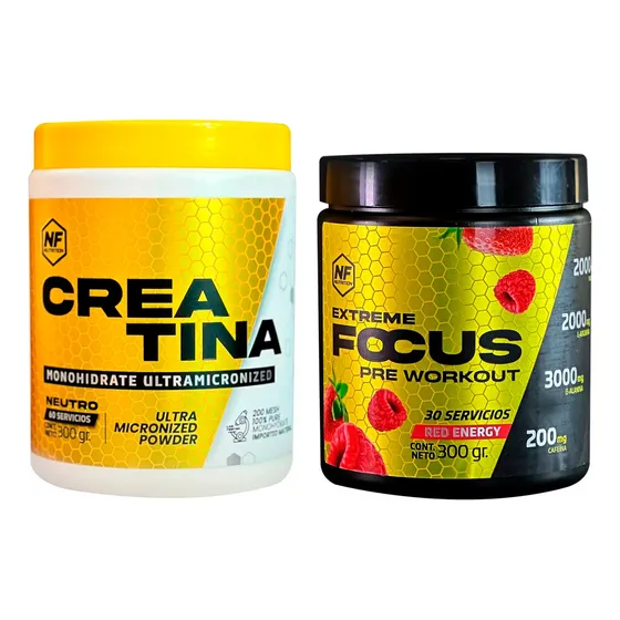 Nf Nutrition Kit Creatina Monohidrato + Focus Red Energy 3c