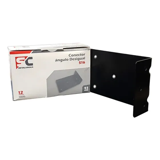 12 Soportes Conector Angulo Desigual Tirantearía Techo 93mm