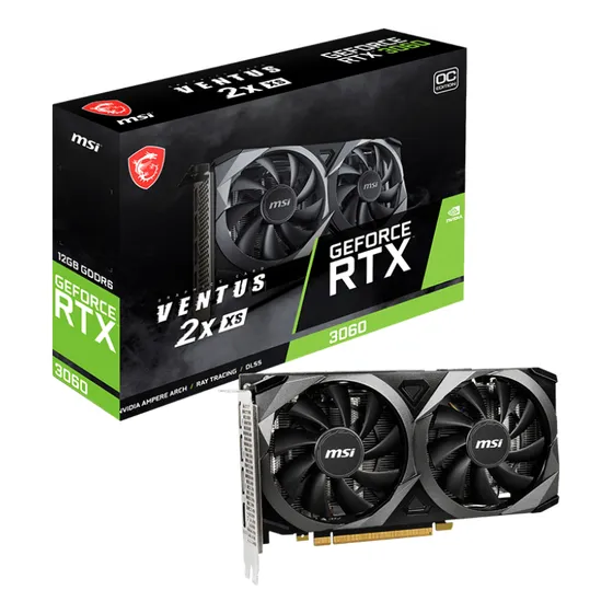 Tarjeta De Video Geforce Rtx 3060 12gb Gddr6 Msi Ventus 2x