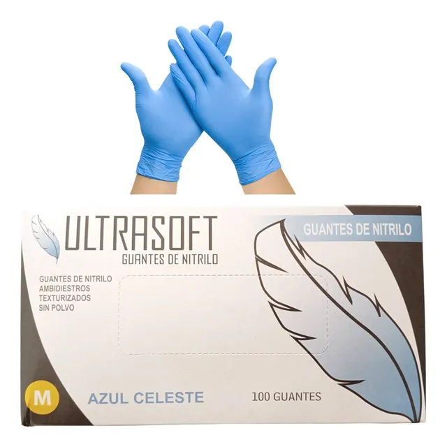 Guantes De Nitrilo (caja X 100 Unidades) Tallas
