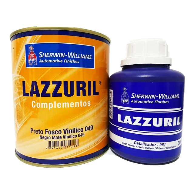 Tinta Preto Fosco Vinilico Automotivo Lazzuril