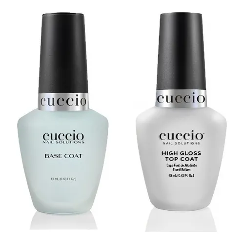 Kit Base Coat E Top Coat High Gloss Cuccio - 13ml