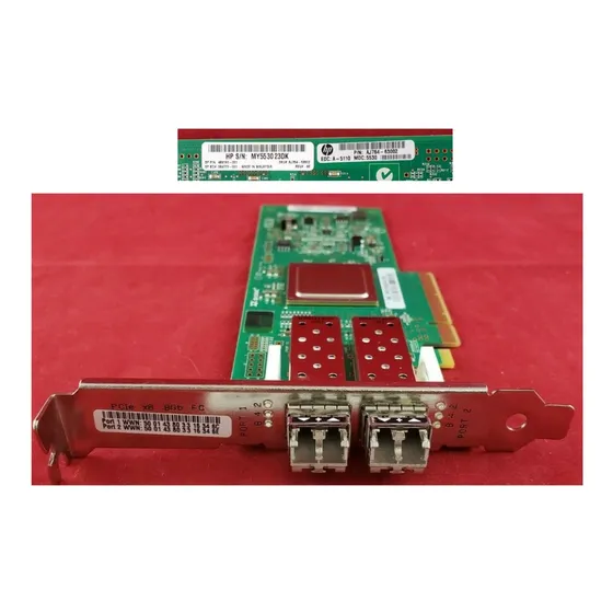 Tarjeta De Red Pci Express Fibra Optica Aj764-63002 8gb Hba 