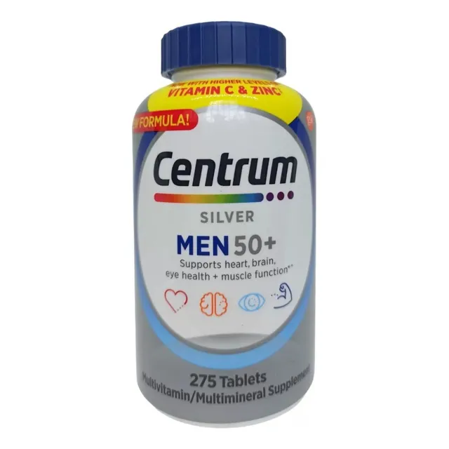 Centrum Silver. Multivitamínico (caballero+50) 275 Cápsulas