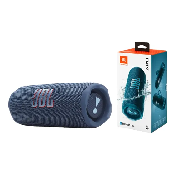 Parlante Portatil Jbl Flip 7 Sumergible 16hs 35w Azul