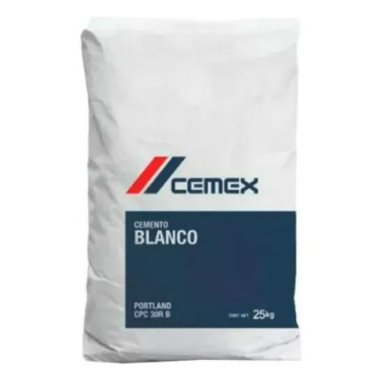 Cemento Blanco Portland Cemex Arquitectónico Saco 1 Pza
