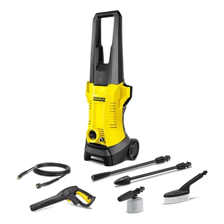Lavadora de Alta Pressão K2 Plus Car 1740 PSI/Libras 1400W 300L/h com Aplicador de Detergente e Auto escova 220v