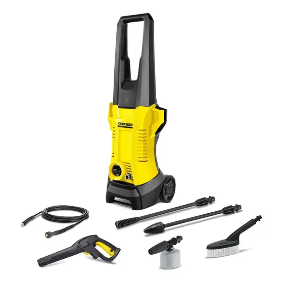 Lavadora de Alta Pressão Kärcher K2 Plus Car 1740 PSI/Libras 1400W 300L/h com Aplicador de Detergente e Auto escova 220v