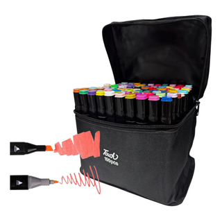 Conjunto De Canetas Touch 100 Cores Permanente Ponta Dupla Conjunto De Canetas Touch 100 Cores Permanente Ponta Dupla