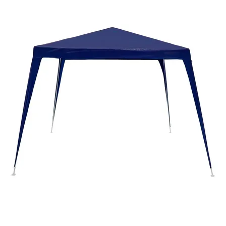 Tenda Gazebo Tubular Azul Polietileno 3mx3mts - High