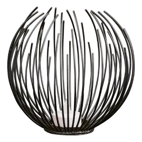 Porta Vela Decorativa Candelabro Adorno Mesa Vintage Metal