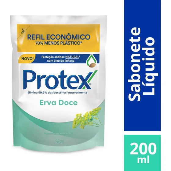 5x Protex Sabonete Líquido Antibacteriano Para As Mã 1 X 200