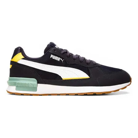 Tênis Masculino Gravitation Puma New Navy-puma White-sunny Yellow Geométrico 40 Br
