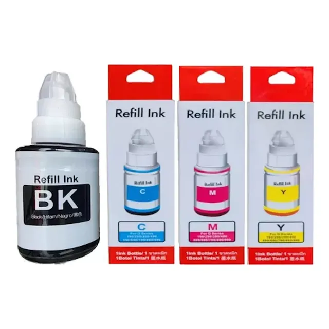 Pack Tinta Para Canon G3060 G3160 G3260 G3360 G3460 G3560 G3160 G3100 G1110 G2160 G2111 G3000 G2100 G3110 G7010 G5010 G6010 G4010 Gi11 G3060 Gi190 G2110 G4110 G2110 G3110 G4110 G510