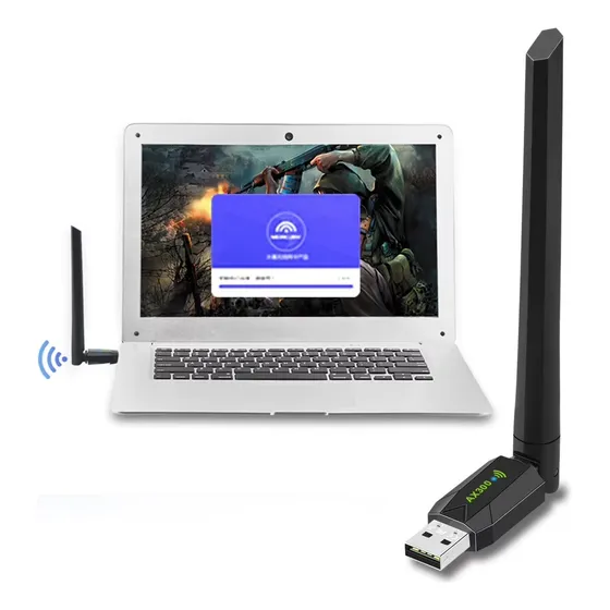 Antena Adaptador Inalámbrico Receptor De Señal Wifi 6 Ax286m
