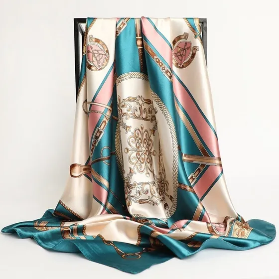 Pañuelo De Seda Satinada Elegante L2
